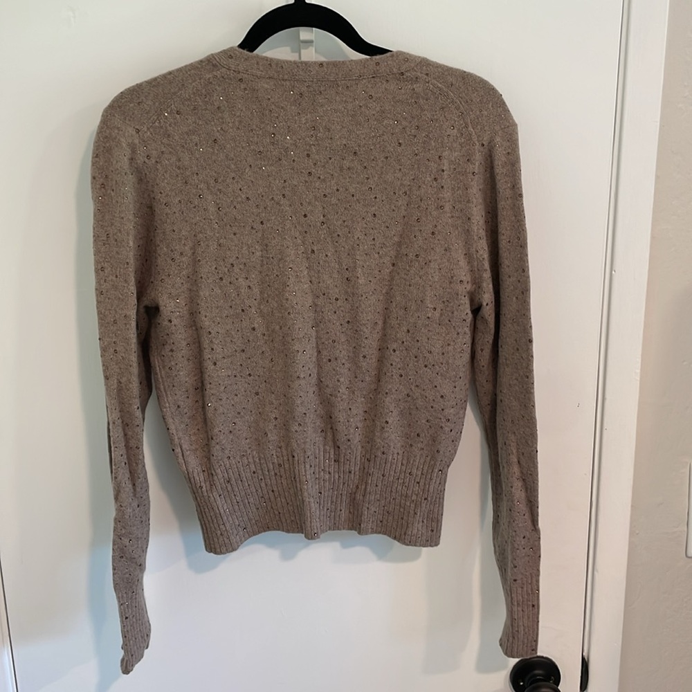 J.Crew V-neck cardigan sweater in Supersoft yarn with crystals, sized medium - Picture 8 of 8